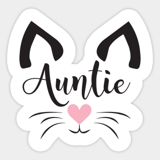 Cute Cat Auntie Sticker